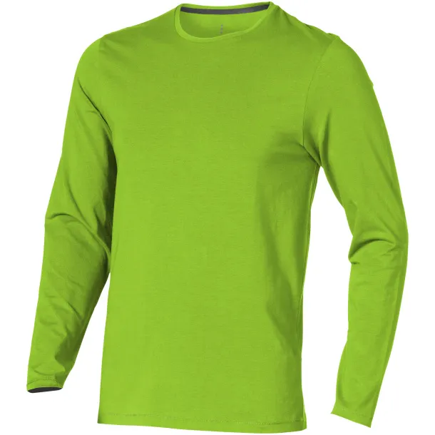 Ponoka long sleeve men's GOTS organic t-shirt - Elevate NXT Apple Green