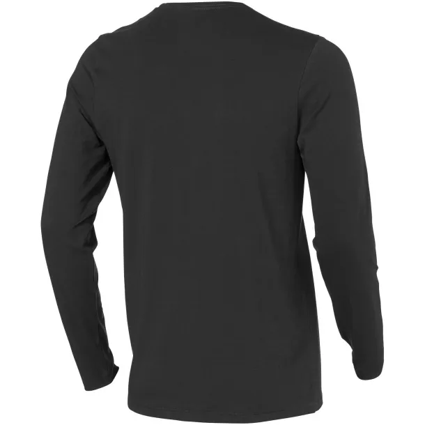 Ponoka long sleeve men's GOTS organic t-shirt - Elevate NXT Anthracite