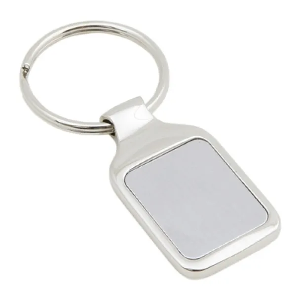  Rectangular keyring silver