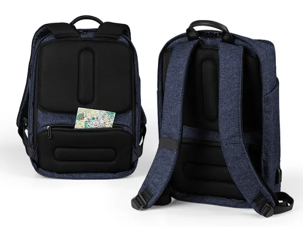 BRERA Anti-theft backpack - BRUNO Plava