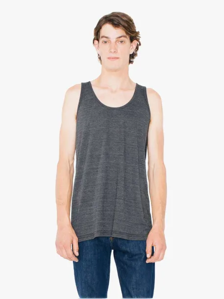  UNISEX TRI-BLEND TANK TOP - American Apparel Tri-Black