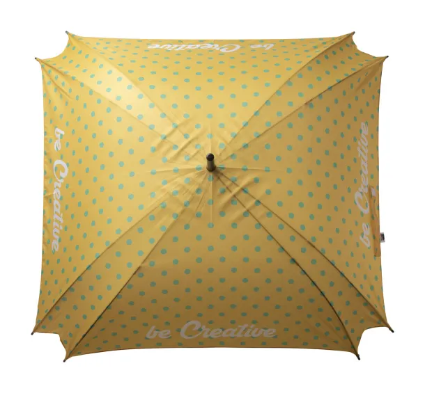 CreaRain Square RPET custom umbrella White