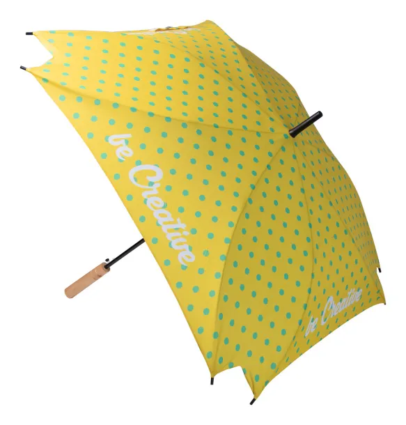 CreaRain Square RPET custom umbrella White Brown