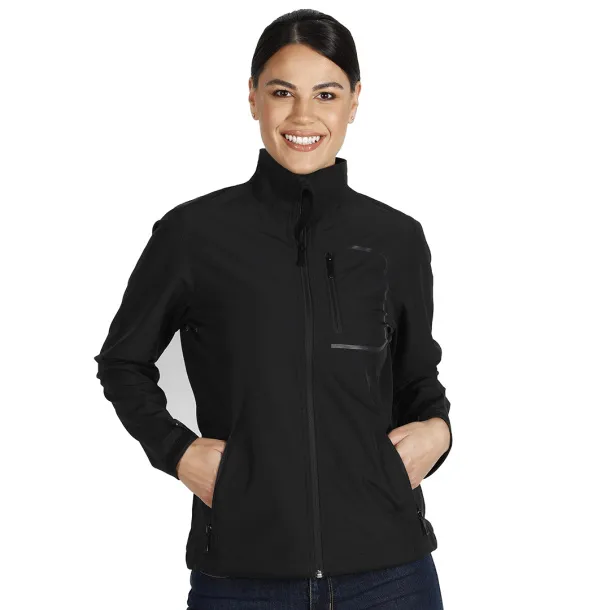 RALLY WOMEN Women's softshell jacket - EXPLODE Black