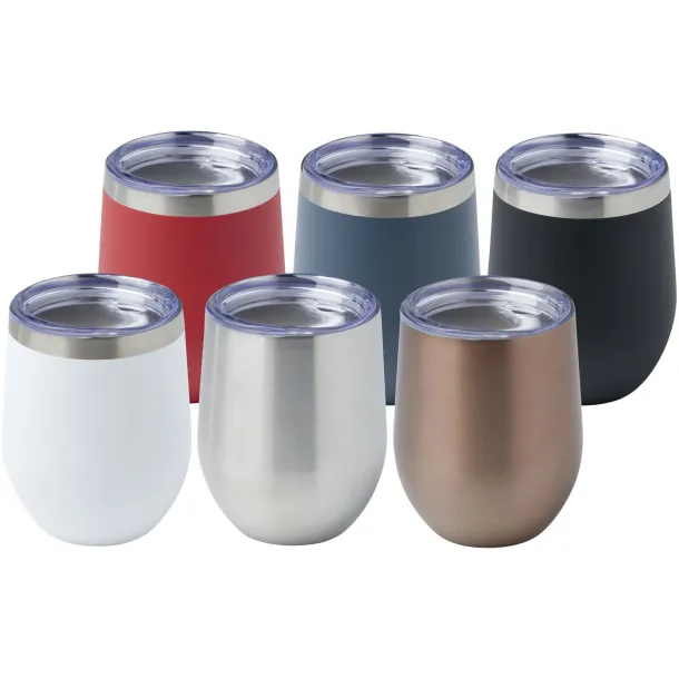 Corzo 350 ml RCS certified recycled stainless steel copper vacuum insulated cup Red