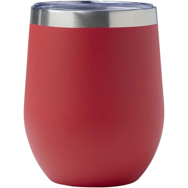 Corzo 350 ml RCS certified recycled stainless steel copper vacuum insulated cup Red