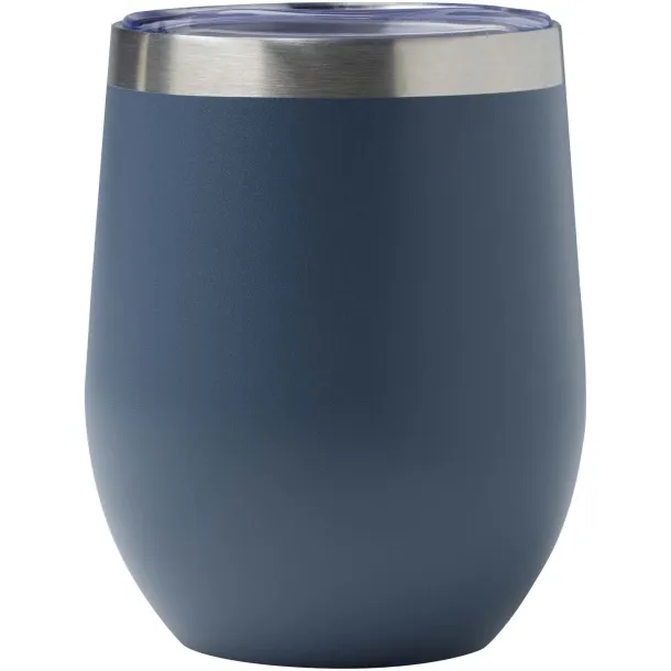 Corzo šalica od RCS certificiranog recikliranog nehrđajućeg čelika s bakrenom vakuumskom izolacijom, 350 ml Hale Blue