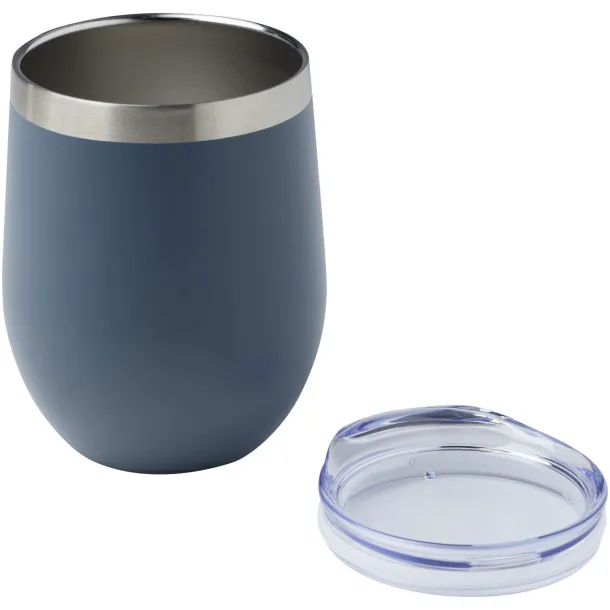Corzo 350 ml RCS certified recycled stainless steel copper vacuum insulated cup Hale Blue