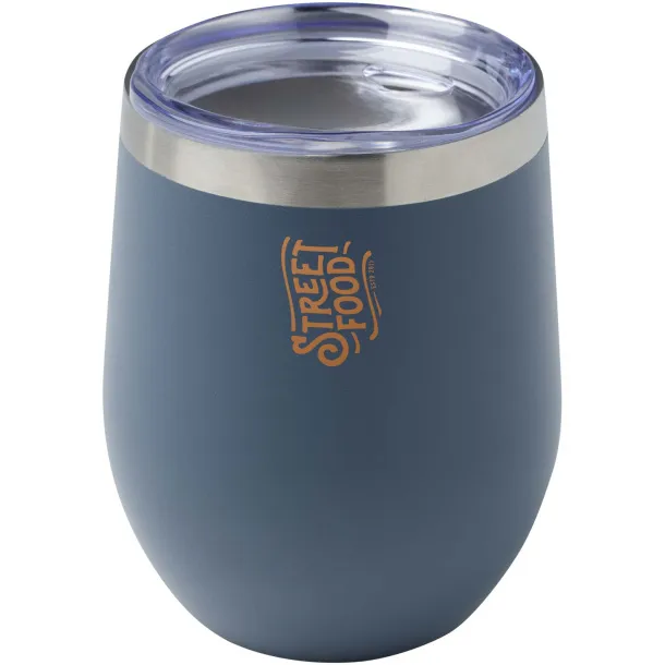 Corzo 350 ml RCS certified recycled stainless steel copper vacuum insulated cup Hale Blue