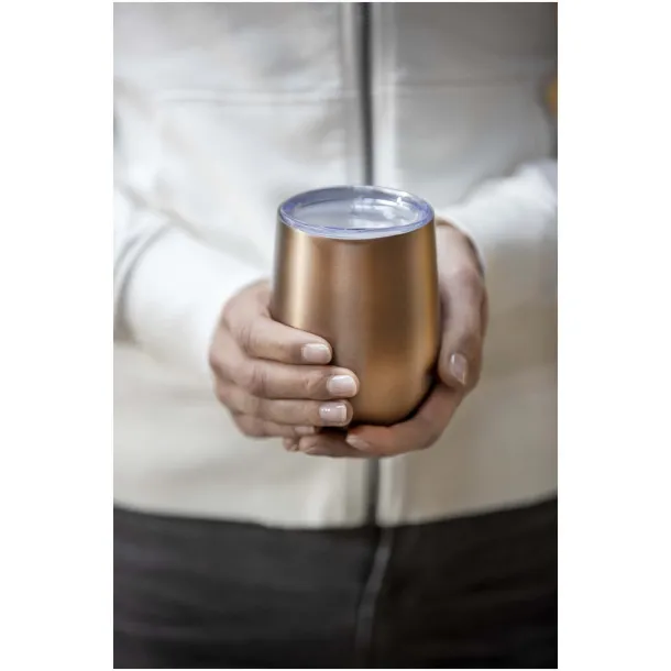 Corzo 350 ml RCS certified recycled stainless steel copper vacuum insulated cup Hale Blue
