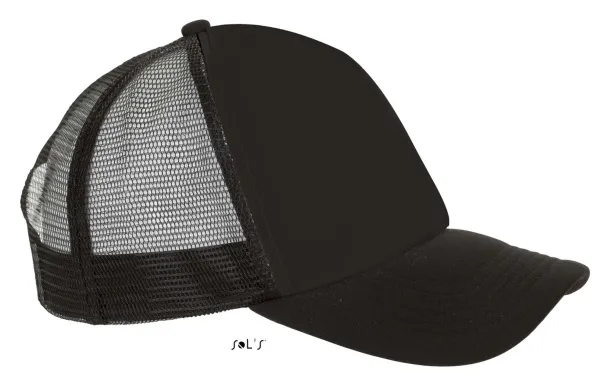  SOL'S BUBBLE - FIVE PANEL MESH CAP - SOL'S Black