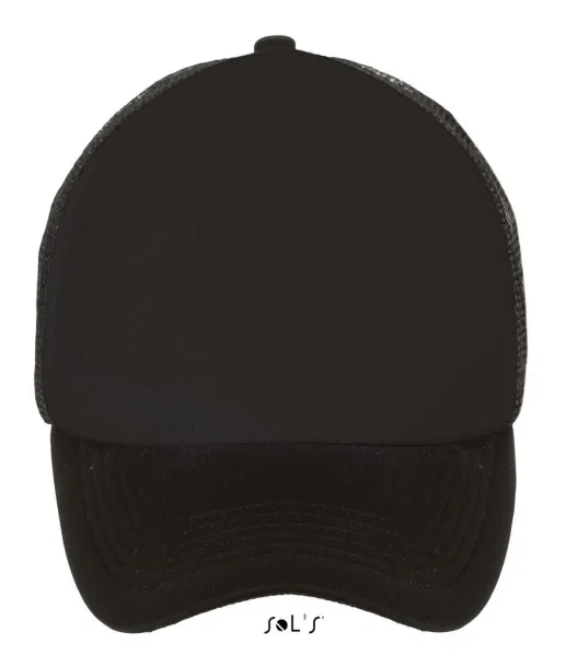  SOL'S BUBBLE - FIVE PANEL MESH CAP - SOL'S Black