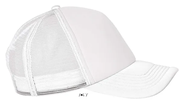  SOL'S BUBBLE - FIVE PANEL MESH CAP - SOL'S White