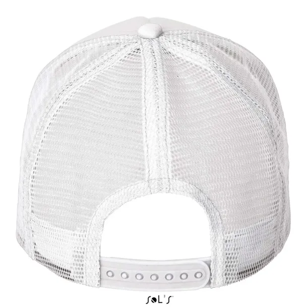  SOL'S BUBBLE - FIVE PANEL MESH CAP - SOL'S White