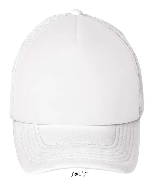  SOL'S BUBBLE - FIVE PANEL MESH CAP - SOL'S White