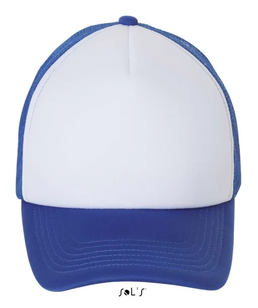  SOL'S BUBBLE - FIVE PANEL MESH CAP - SOL'S White Royal blue