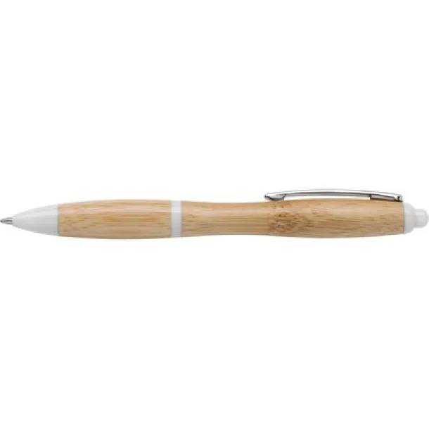  Bamboo ball pen white