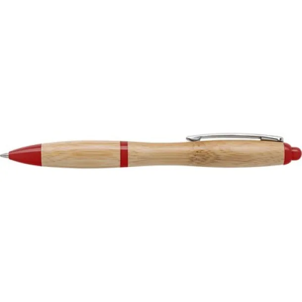  Bamboo ball pen red