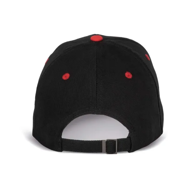  6 PANELS COTTON CAP - K-UP Black Red
