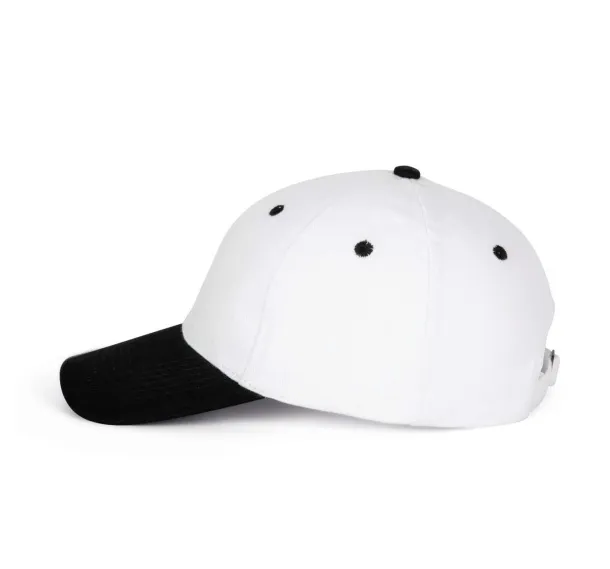  6 PANELS COTTON CAP - K-UP White Black