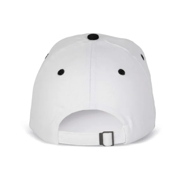  6 PANELS COTTON CAP - K-UP White Black