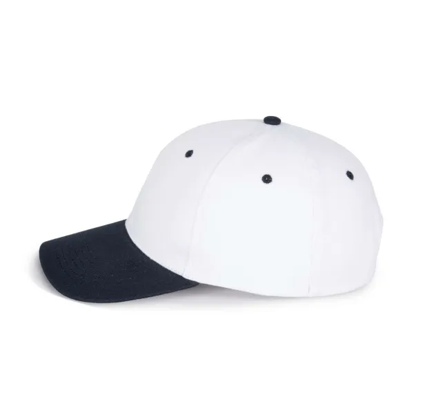  6 PANELS COTTON CAP - K-UP White Navy
