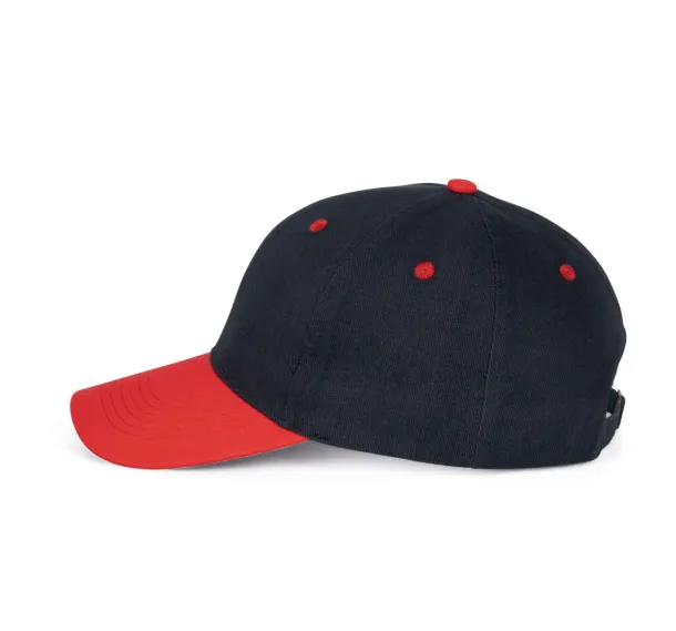  6 PANELS COTTON CAP - K-UP Navy Red