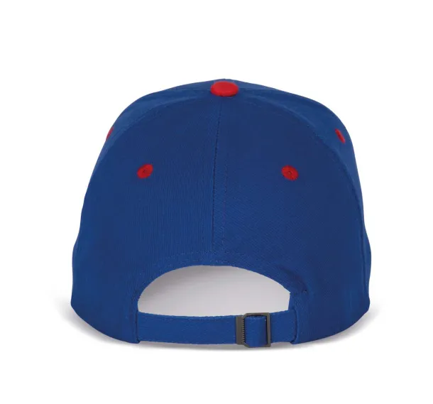  6 PANELS COTTON CAP - K-UP Royal blue Red