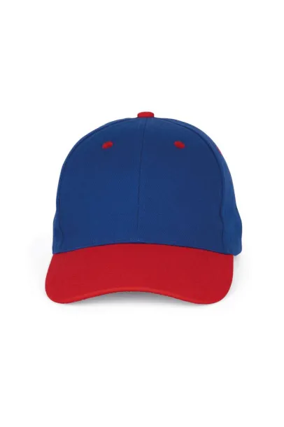  6 PANELS COTTON CAP - K-UP Royal blue Red