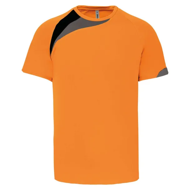  KIDS' SHORT-SLEEVED JERSEY - Proact Orange Black