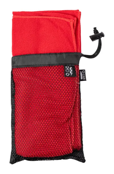 Primal RPET ručnik, 160 g/m². Crvena