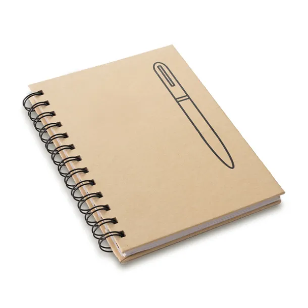 ATTRACT notebook with magnet Beige