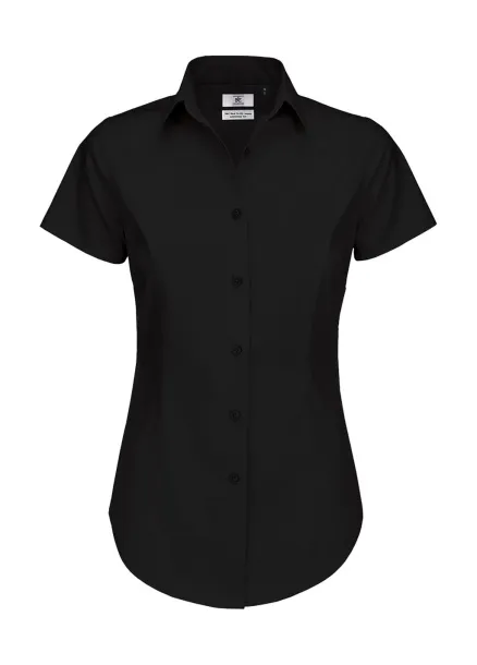  Black Tie SSL/women Poplin Shirt - B&C Black