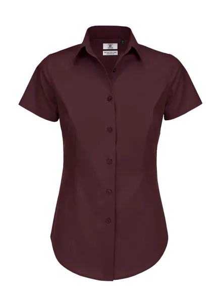  Black Tie SSL/women Poplin Shirt - B&C Luxurious Red