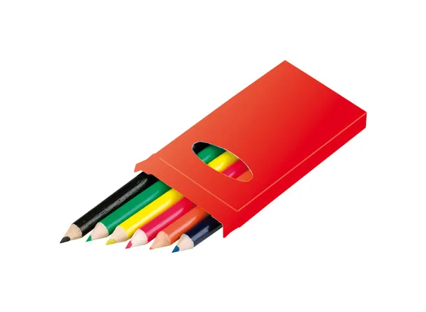 Lionni 6 pc pencil set Red