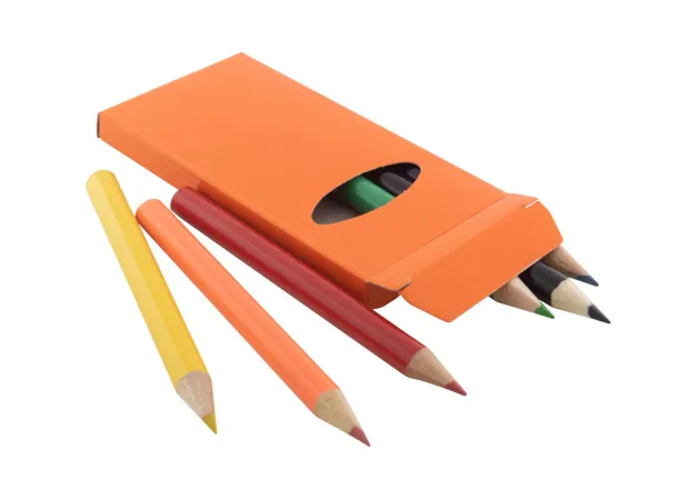 Garten 6 pc pencil set Orange