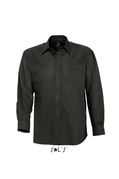 SOL'S BOSTON LONG SLEEVE OXFORD MEN'S SHIRT - SOL'S Black