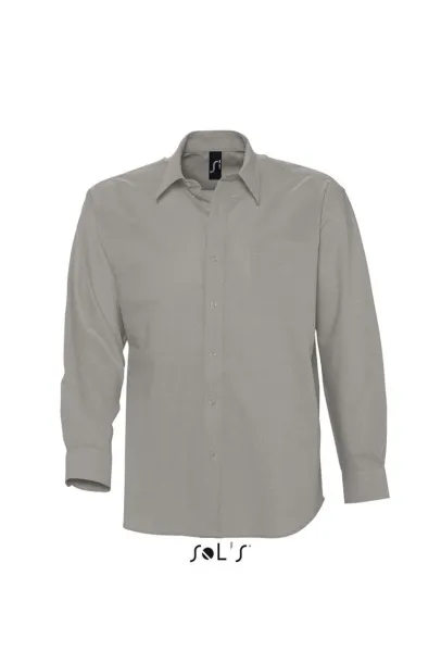 SOL'S BOSTON LONG SLEEVE OXFORD MEN'S SHIRT - SOL'S Silver