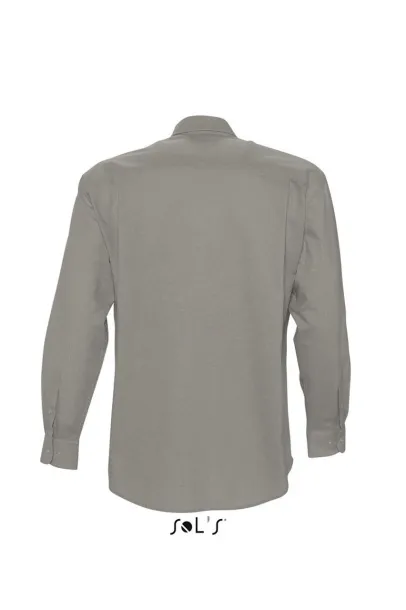 SOL'S BOSTON LONG SLEEVE OXFORD MEN'S SHIRT - SOL'S Silver