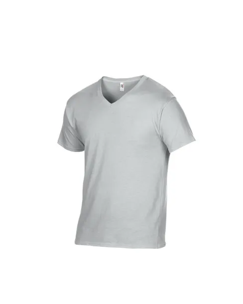  ADULT FEATHERWEIGHT V-NECK TEE - Anvil Silver