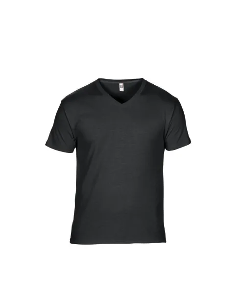  ADULT FEATHERWEIGHT V-NECK TEE - Anvil Black