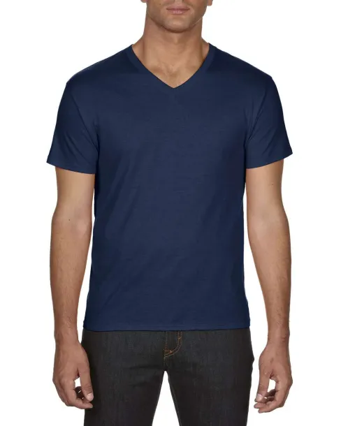  ADULT FEATHERWEIGHT V-NECK TEE - Anvil Navy