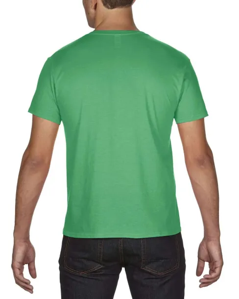  Perolaka majica kratkih rukava s V izrezom - Anvil Heather Green