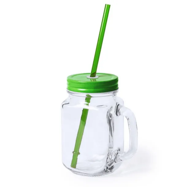  Drinking jar 500 ml with straw 45533C