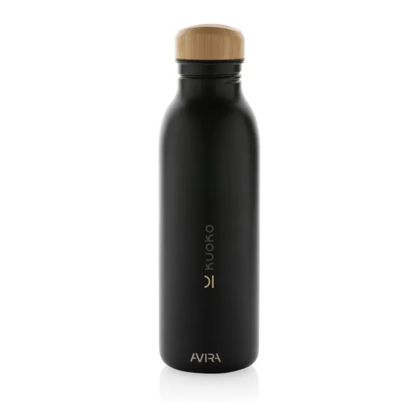  Avira Alcor RCS Re-steel single wall water bottle 600 ML - Avira Black 