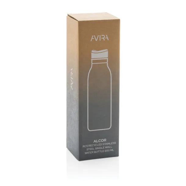  Avira Alcor RCS Re-steel single wall water bottle 600 ML - Avira Black 