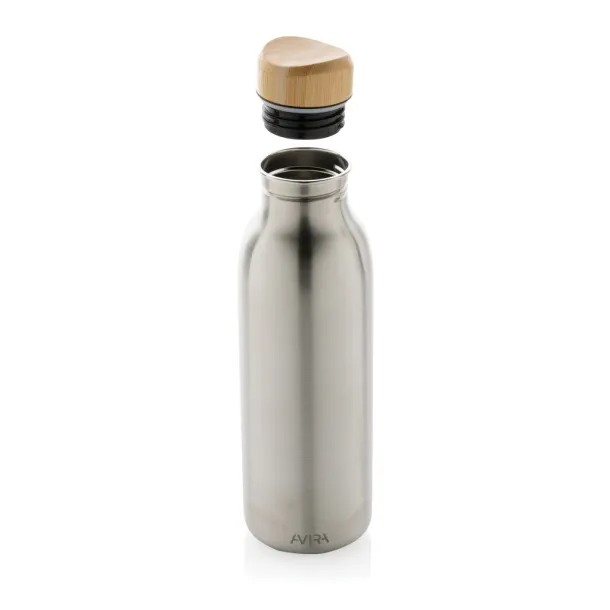  Avira Alcor RCS Re-steel single wall water bottle 600 ML - Avira Silver 