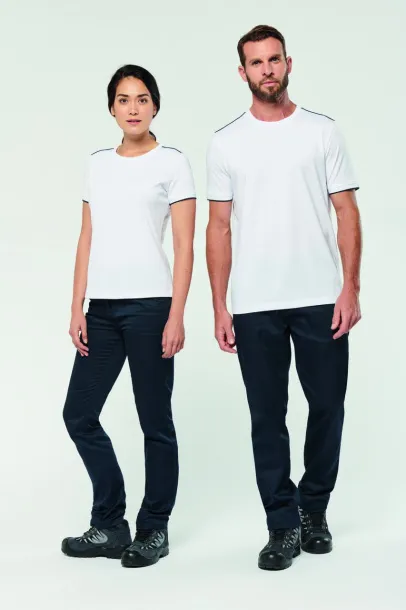  MEN'S SHORT-SLEEVED DAYTODAY T-SHIRT - 190 g/m² - Designed To Work Navy Vino