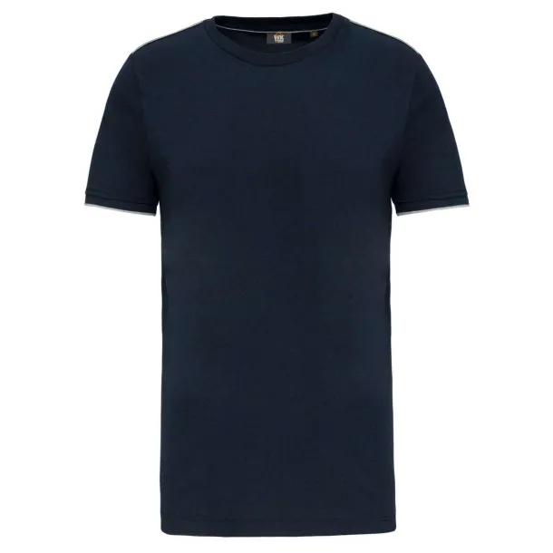  MEN'S SHORT-SLEEVED DAYTODAY T-SHIRT - 190 g/m² - Designed To Work Navy Vino