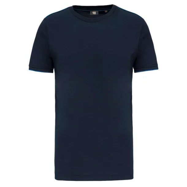  MEN'S SHORT-SLEEVED DAYTODAY T-SHIRT - 190 g/m² - Designed To Work Navy Vino